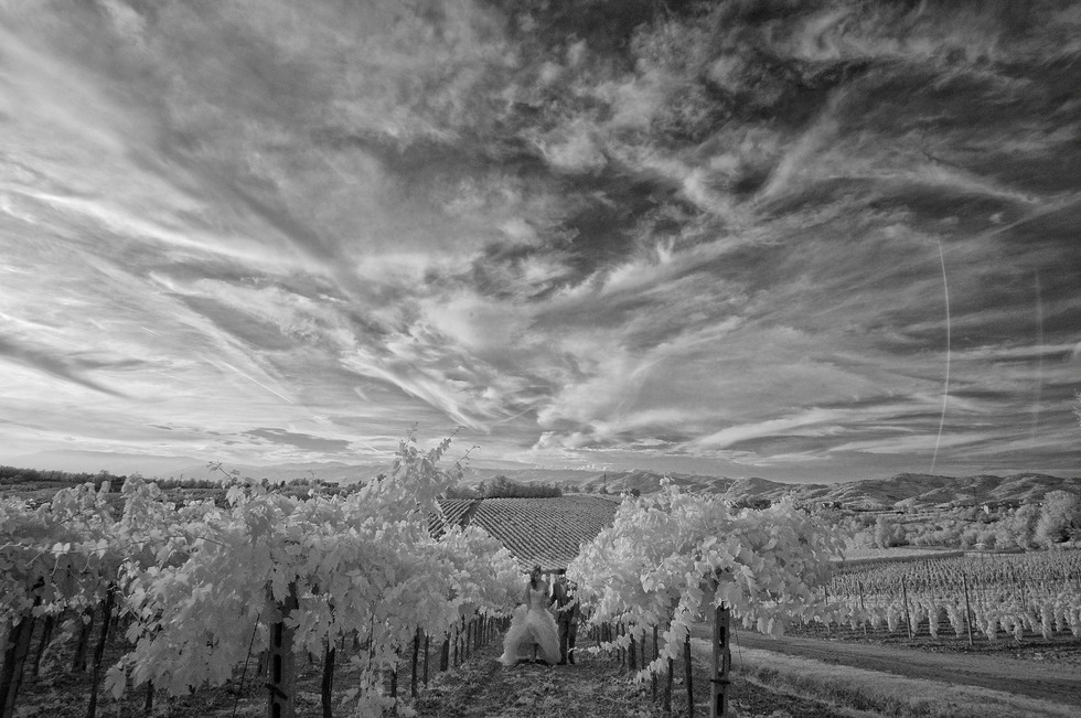 Toscana, sposi, fotografia, infrarosso, infrared, photography, Tuscany